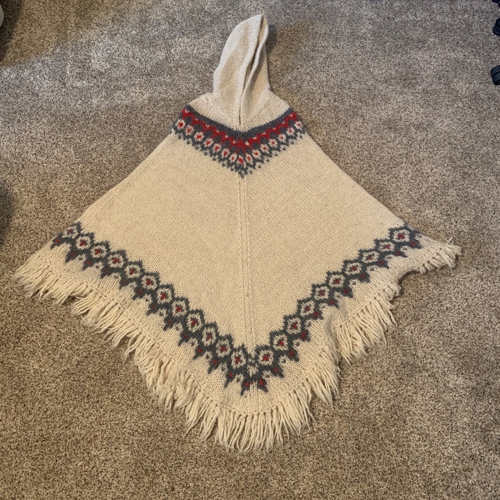 Vintage Wool Poncho